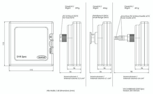 Lavender VACUUBRAND DVR 2pro Vacuum Gauge