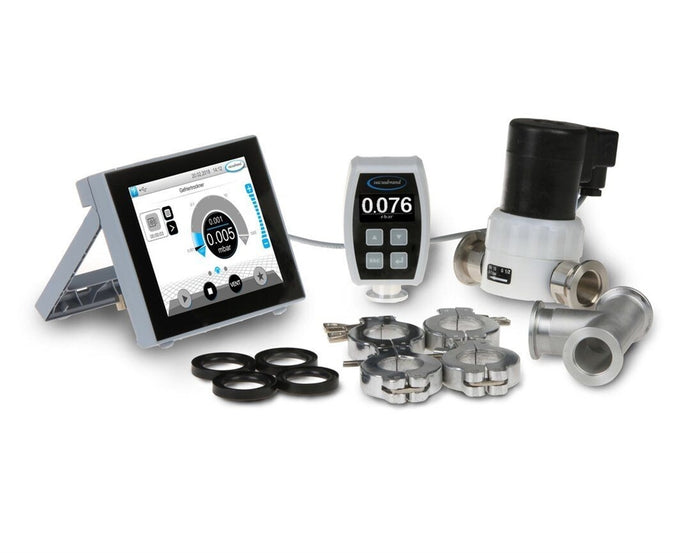 Gray VACUUBRAND VACUU-Select, VACUU-VIEW, VSP 3000, and KF DN 16 Package for Fine Vacuum Control