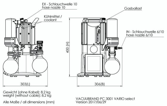 Load image into Gallery viewer, Dark Slate Gray VACUUBRAND PC 3001 VARIO Select Chemistry Pumping Unit
