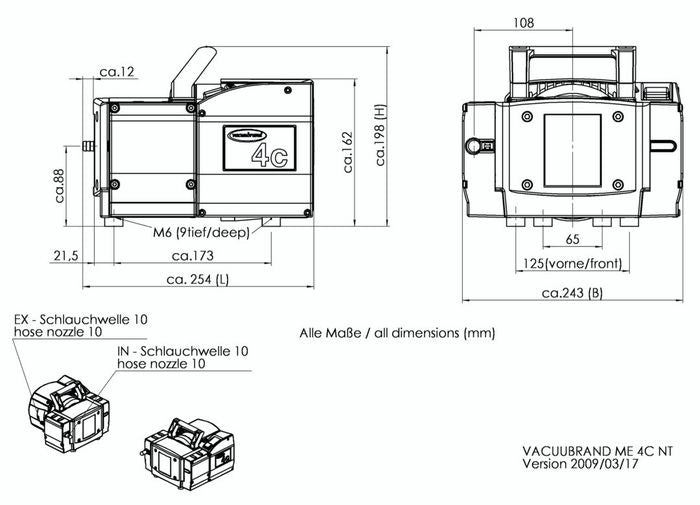 Load image into Gallery viewer, Dark Slate Gray VACUUBRAND ME 4C NT Chemistry Diaphragm Pump
