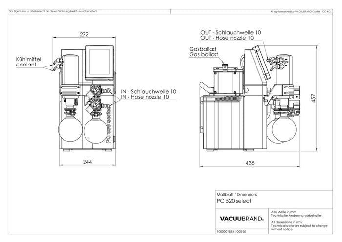 Load image into Gallery viewer, Light Gray VACUUBRAND PC 520 Select Chemistry Pumping Unit
