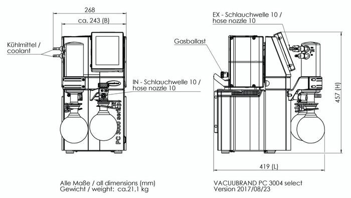 Load image into Gallery viewer, Dark Slate Gray VACUUBRAND PC 3004 VARIO Select Chemistry Pumping Unit
