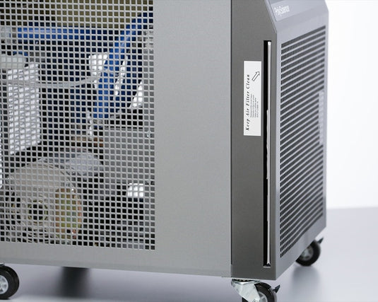 Light Slate Gray Polyscience 3370P9A11B Model 3370 Liquid-to-Air Recirculating Cooler with Positive Displacement Pump, 120V, 60Hz