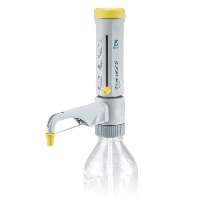 Light Gray BrandTech Scientific Dispensette S Organic Bottletop Dispenser