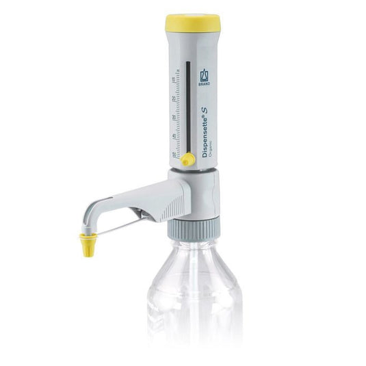 Light Gray BrandTech Scientific Dispensette S Organic Bottletop Dispenser