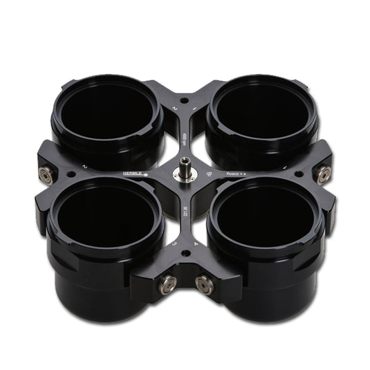 Black Hermle 4 x 750 swing out rotor with buckets