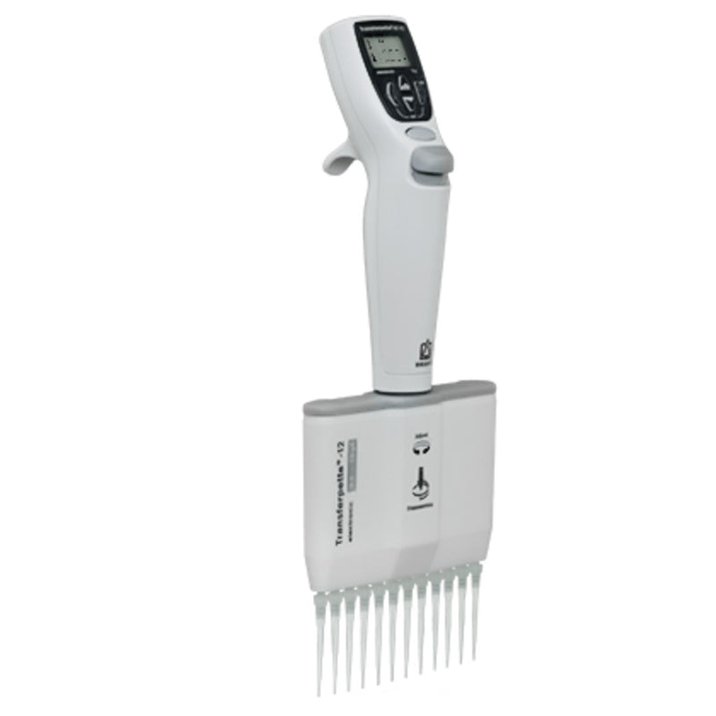 Load image into Gallery viewer, Light Gray BrandTech Scientific Transferpette Electronic Multichannel Pipettes
