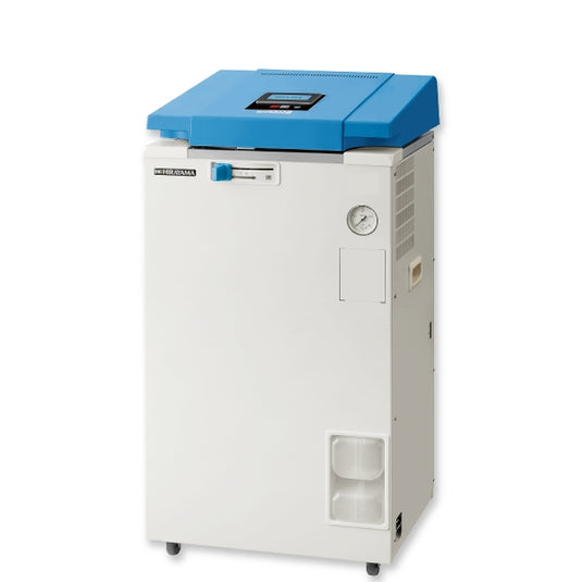 Light Gray Hirayama HICLAVE HV-50II Professional Autoclave - 50L Floor-Standing Laboratory Sterilizer with Touchscreen Control (120V)