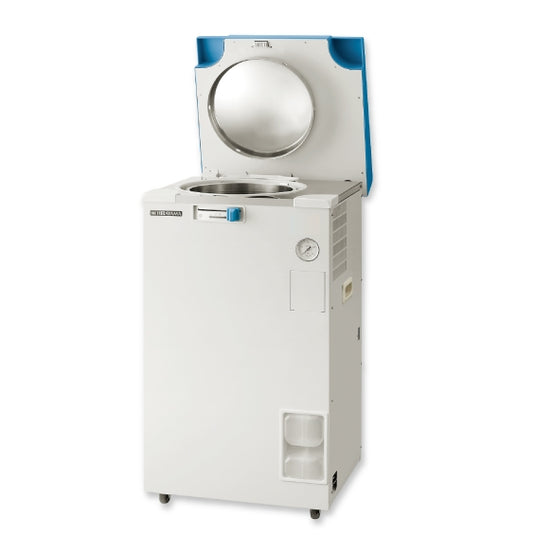 Light Gray Hirayama HICLAVE HV-50II Professional Autoclave - 50L Floor-Standing Laboratory Sterilizer with Touchscreen Control (120V)