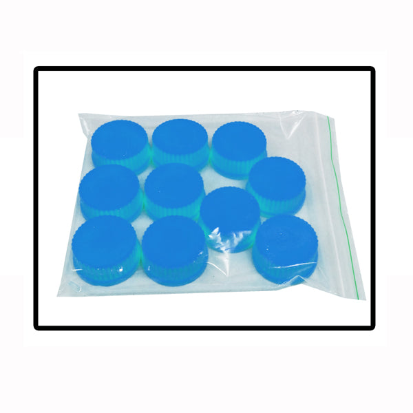 Light Gray Replacement cap, standard blue (GL32), 10/pk.