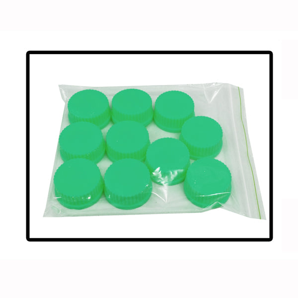 Light Gray Replacement Green caps, (GL45), 10/pk.