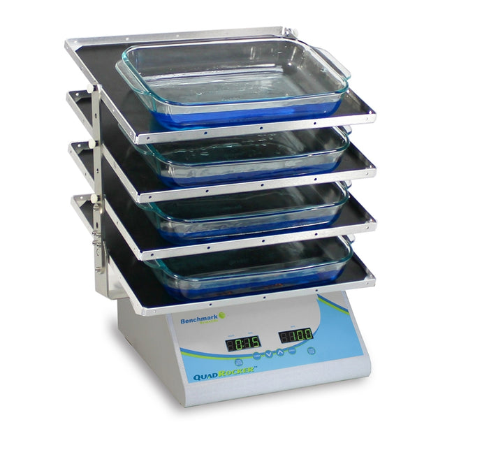 Dark Slate Gray Benchmark BR5404 QuadRocker with Four Non-Slip Rubber Mat Platforms, 115V