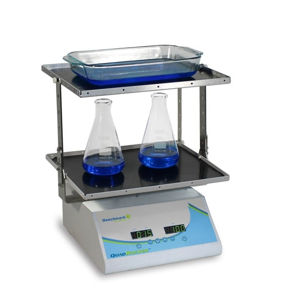 Load image into Gallery viewer, Gray Benchmark BR5404 QuadRocker with Four Non-Slip Rubber Mat Platforms, 115V
