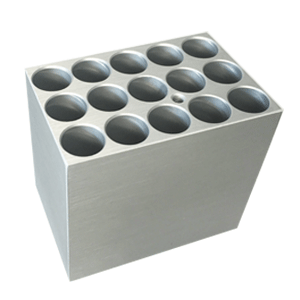 Dark Gray Block, 15 x 12/13mm diameter tubes & vacutainers