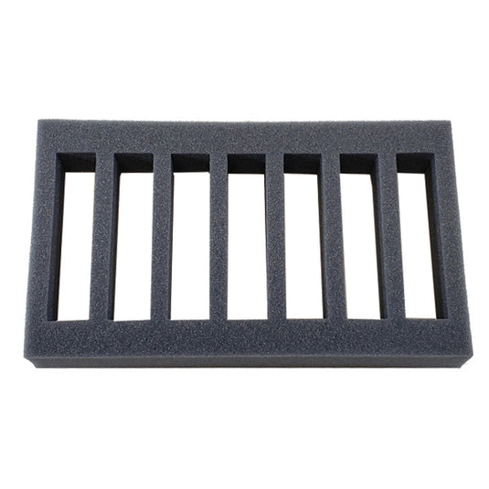 Dark Slate Gray Tube Rack for 7x50ml QuEChERs, horizontal, fits BV1010
