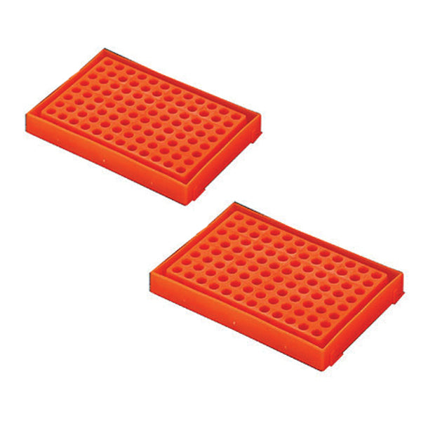 Chocolate Tube Adapter, hold 96 x 0.2ml or 8 and 12 position PCR strips, 2/pk.
