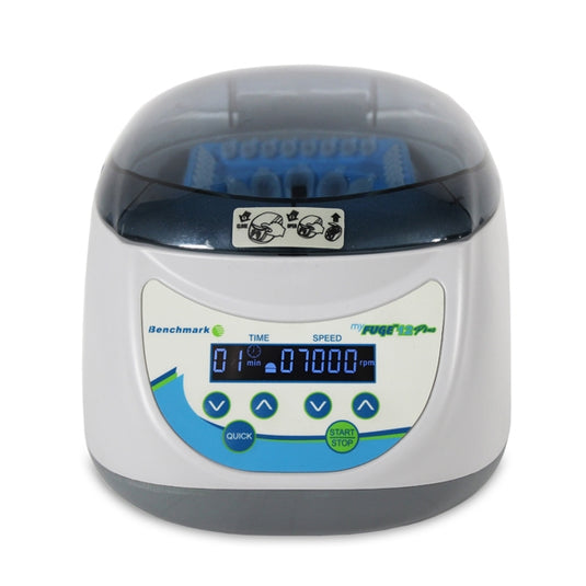 Light Gray Benchmark C2212 MyFuge 12 Plus Digital Mini Centrifuge w/ Combination Rotor