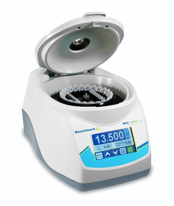 Light Gray Benchmark C2417 MC-24 High Speed Microcentrifuge w/ COMBI-Rotor