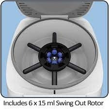 Dark Gray Benchmark C3303-6HP Sprint 6H Plus Clinical Centrifuge with 6 x 15ml swing out rotor, 115V