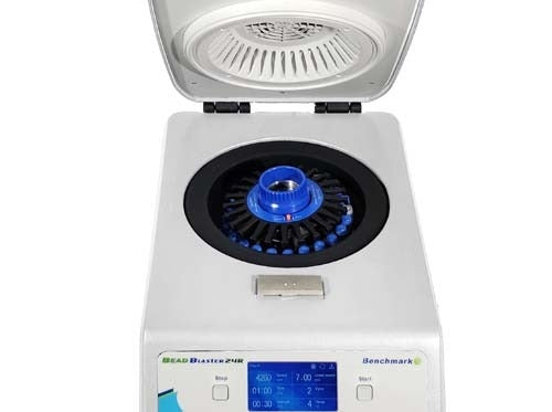 Light Gray Benchmark D2400-R BeadBlaster 24 Refrigerated Microtube Homogenizer