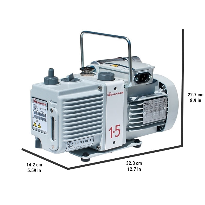 Load image into Gallery viewer, Gray Edwards E2M1.5 Vacuum Pump
