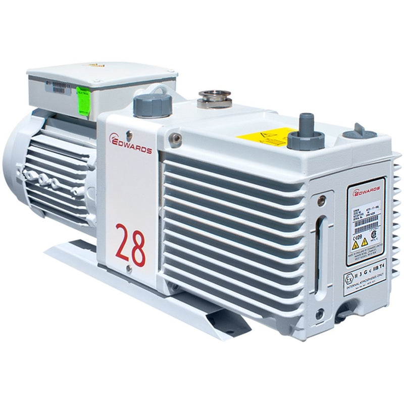 Load image into Gallery viewer, Light Gray Edwards E2M28 Rotary Vane Vacuum Pump
