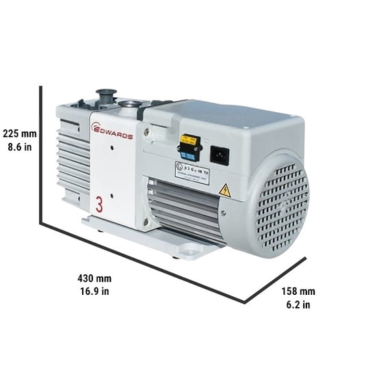 Light Gray Edwards RV3 Rotary Vane Vacuum Pump