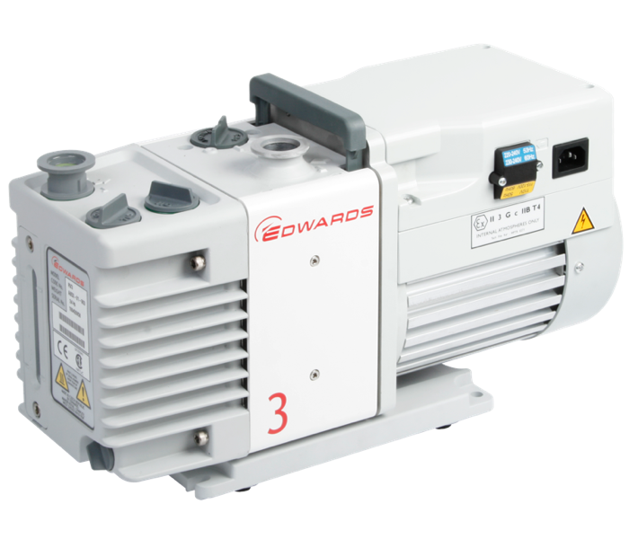 Load image into Gallery viewer, Light Gray Edwards RV3 Rotary Vane Vacuum Pump
