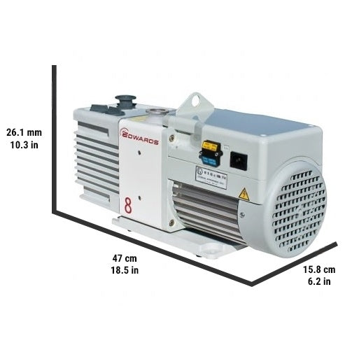 Gray Edwards RV8 Rotary Vane Vacuum Pump