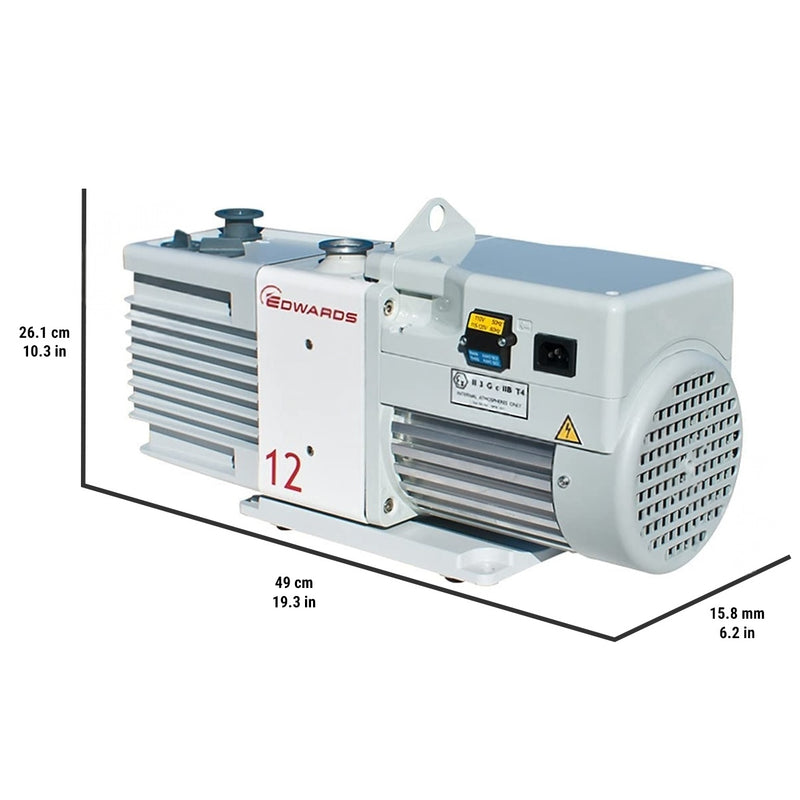 Load image into Gallery viewer, Light Gray Edwards RV12 Rotary Vane Vacuum Pump

