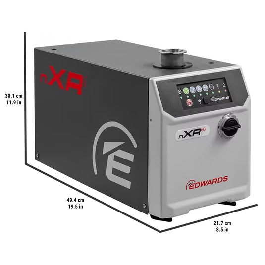 Dark Slate Gray Edwards nXR60i NW25 Multi Stage Roots Dry Pump, 115/230V