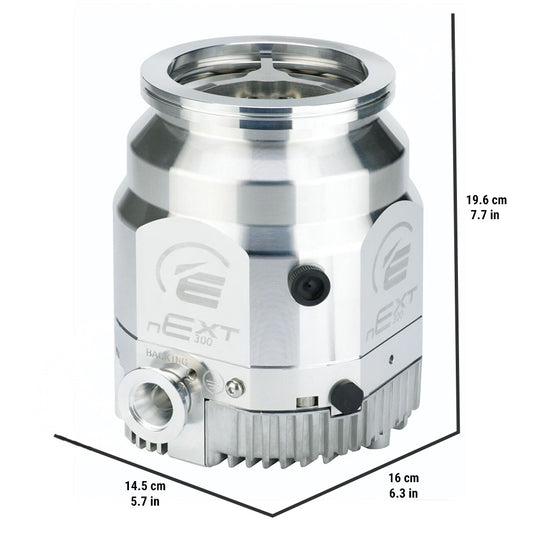 Light Gray Edwards nEXT300D - ISO100 160W Turbomolecular Pump