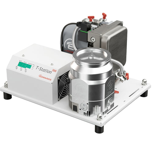 Light Gray Edwards T-Station 300 Dry Turbo Station ISO100 mXDS3s, 115V