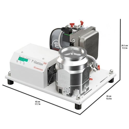 Light Gray Edwards T-Station 300 Dry Turbo Station ISO100 mXDS3s, 115V
