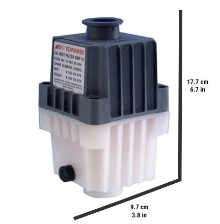 Dark Slate Gray Edwards EMF10 Oil Mist Filter NW25