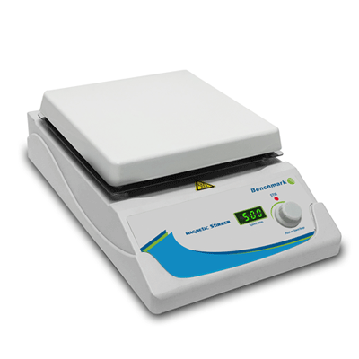 Load image into Gallery viewer, Light Gray Benchmark Scientific 7 x 7&quot; Digital Hotplates, Magnetic Stirrers, and Hotplate Stirrers
