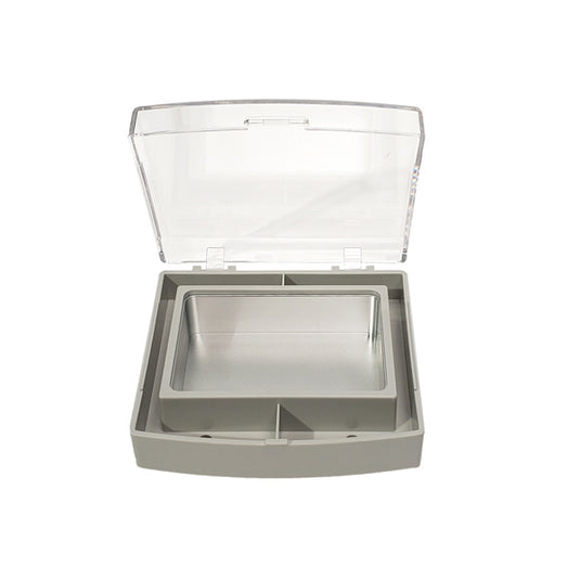 Light Gray Block, for liquids, beads, etc. (chamber: 4 x 2.6 x 1