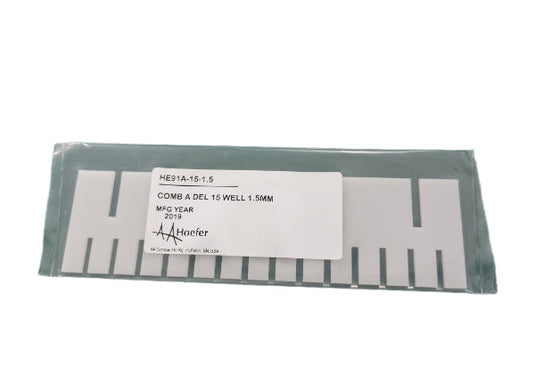 Light Gray Hoefer HE99X Combs – Gel Casting Combs for HE99X Horizontal Electrophoresis Systems