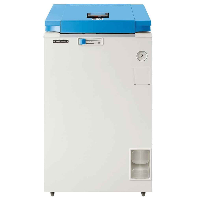 Load image into Gallery viewer, Light Gray Hirayama HICLAVE HV-110II Maximum-Capacity Autoclave - 110L Floor-Standing Laboratory Sterilizer with Touchscreen Control (208/220/240V)
