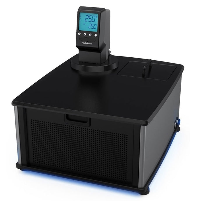 Black Polyscience MX7LR-20-A11B 7L Low-Profile Refrigerated Circulator, -20°C to 135°C, 200W; 120V