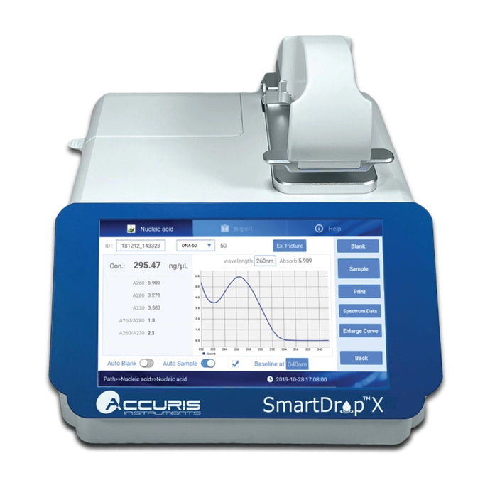 Dark Slate Blue Accuris SmartDrop™ X Nano Spectrophotometer