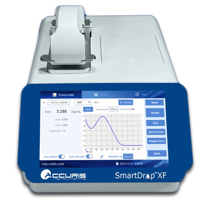 Midnight Blue Accuris SmartDrop™ XF Nano Spectrophotometer