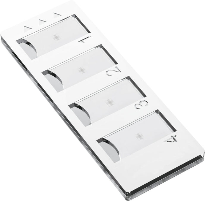 White Smoke QuadSlides for QuadCount, Pack of 50