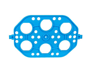 Dodger Blue Tube holder, 6 x 50ml (and 24 x 0.5ml), 1 each (included)