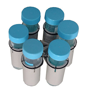 Steel Blue 6 x 50ml horizontal rotisserie, 1 ea