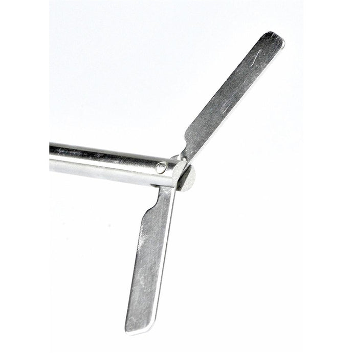 White Smoke Scilogex Centrifugal stirrer, 316L stainless steel. Shaft 400mm long x 8mm diameter. Impeller width 90mm.