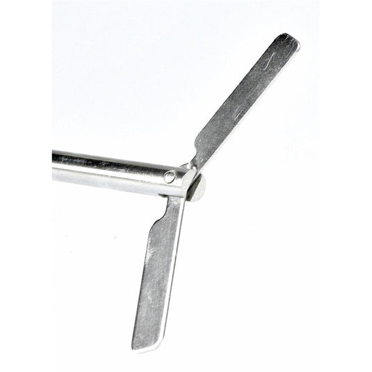 White Smoke Scilogex Centrifugal stirrer, 316L stainless steel. Shaft 400mm long x 8mm diameter. Impeller width 90mm.