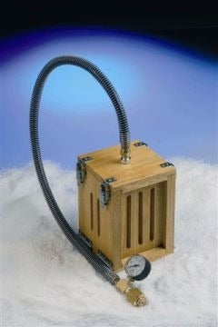 Gray Scilogex DILVAC Dry-Ice Maker, c/w Pressure Hose and Pressure Gauge