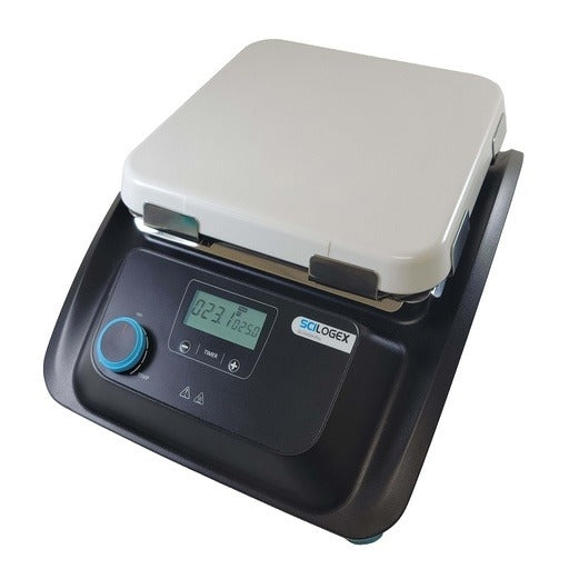 Gray Scilogex SCI500 Series LCD Digital 10 x 10 Magnetic Hotplate Units, ceramic-glass plate