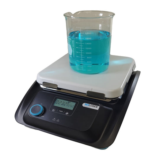 Dark Slate Gray Scilogex SCI500 Series LCD Digital 10 x 10 Magnetic Hotplate Units, ceramic-glass plate